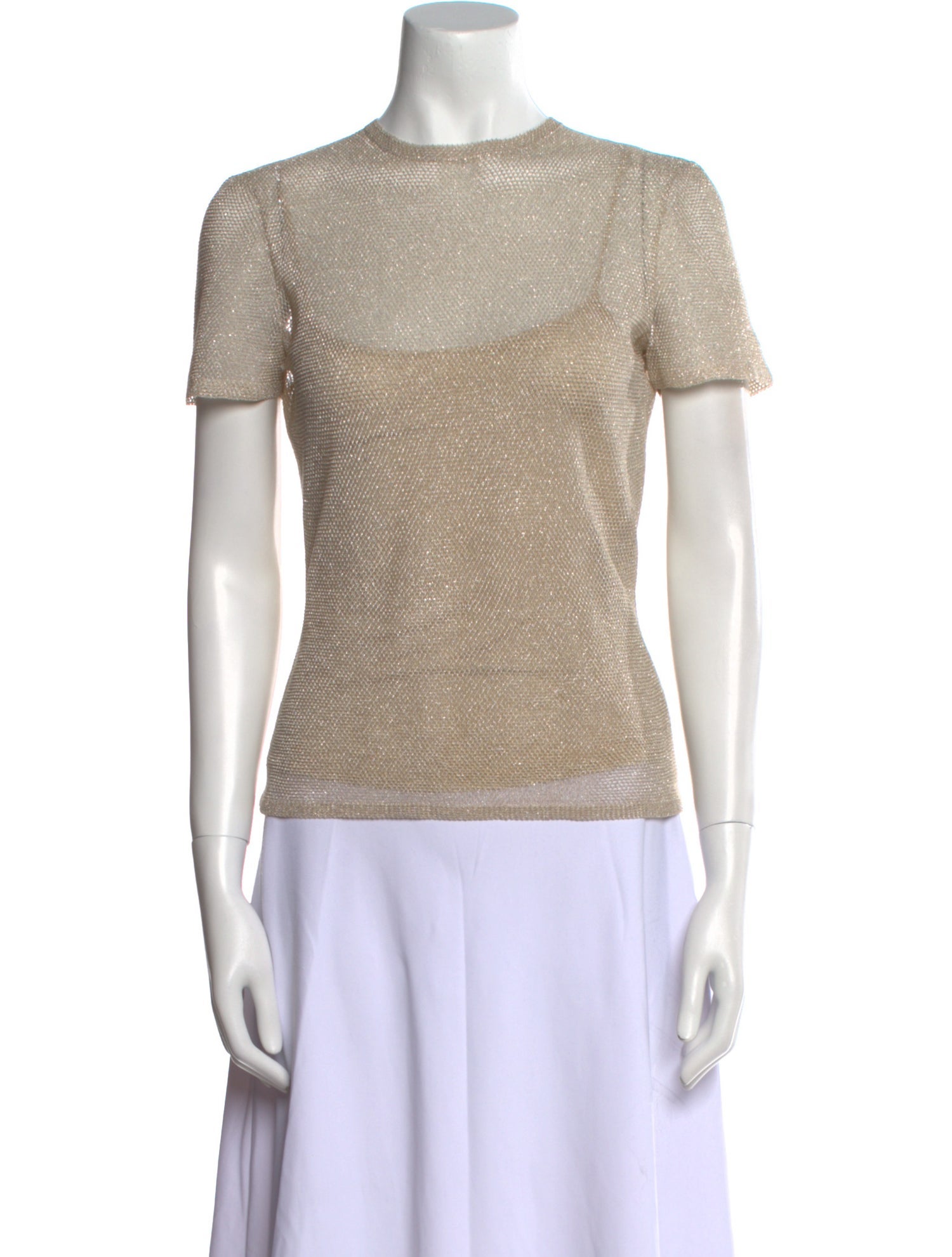 Ralph Lauren Purple Label Scoop Neck Short Sleeve Top