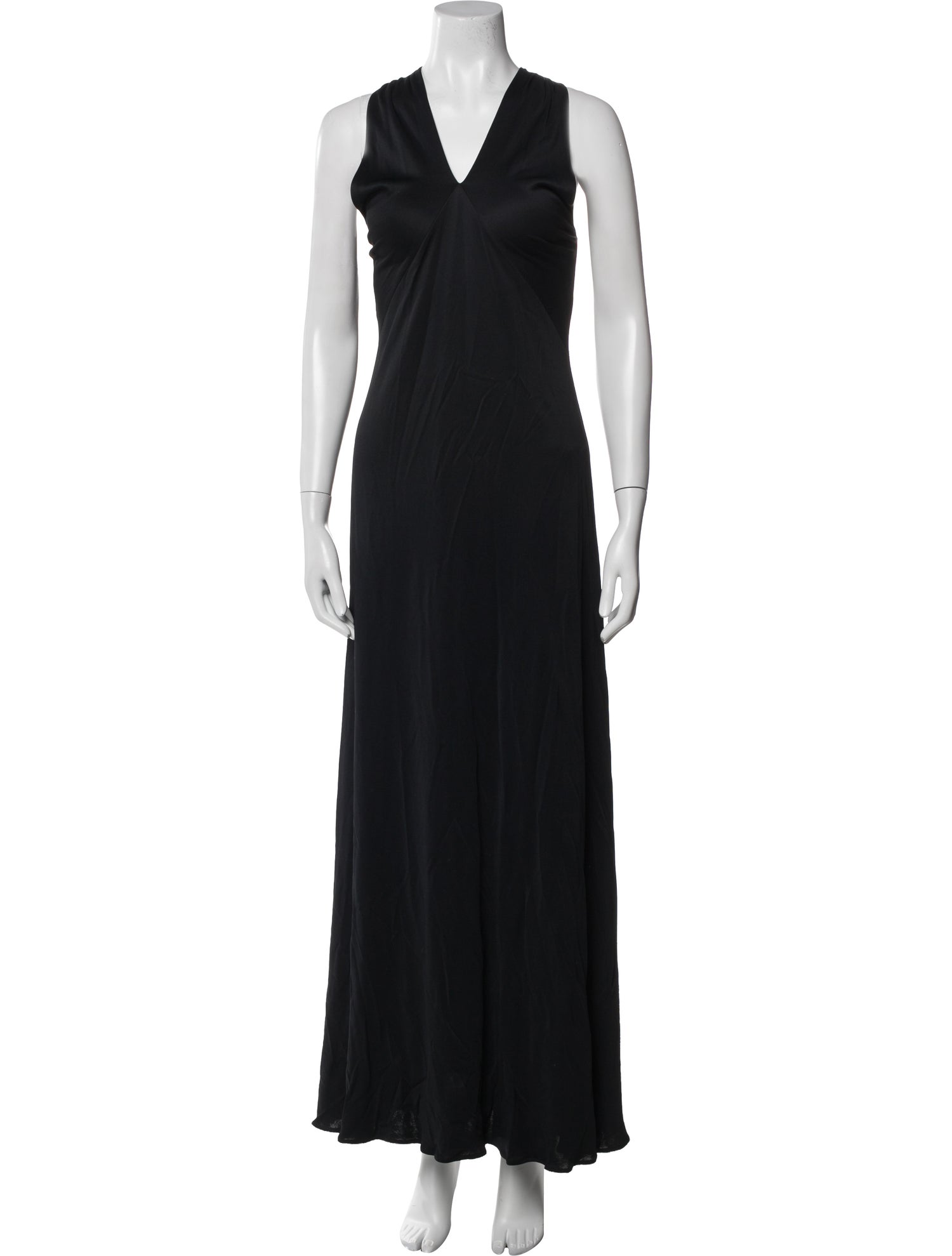 Ralph Lauren Purple Label V-Neck Long Dress