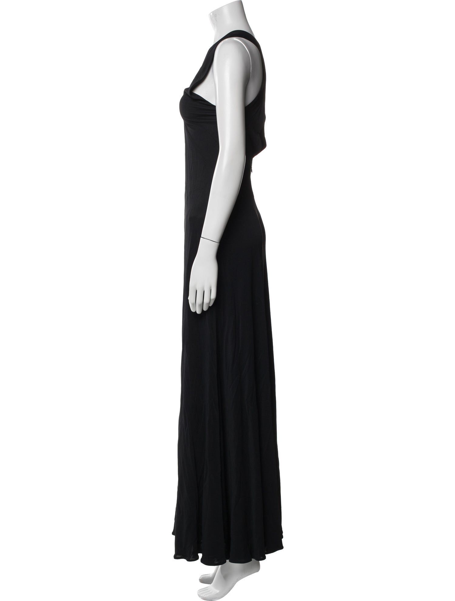 Ralph Lauren Purple Label V-Neck Long Dress