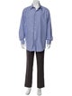 Ralph Lauren Purple Label Signature Logo Striped Dress Shirt