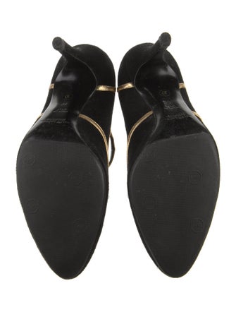 Ralph Lauren Purple Label Suede Printed Pumps