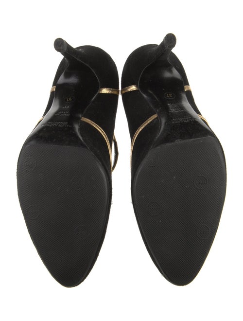 Ralph Lauren Purple Label Suede Printed Pumps