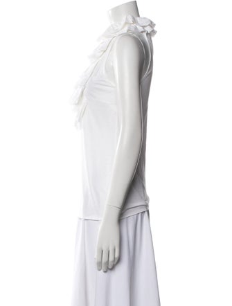 Ralph Lauren Purple Label Mock Neck Sleeveless Top