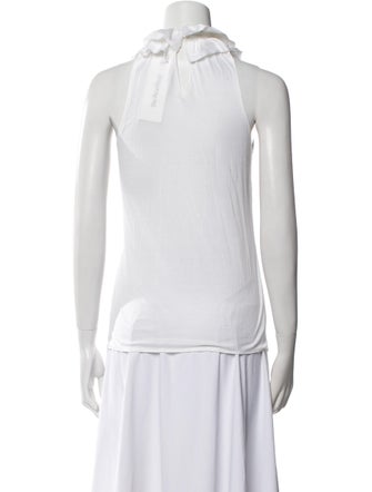 Ralph Lauren Purple Label Mock Neck Sleeveless Top