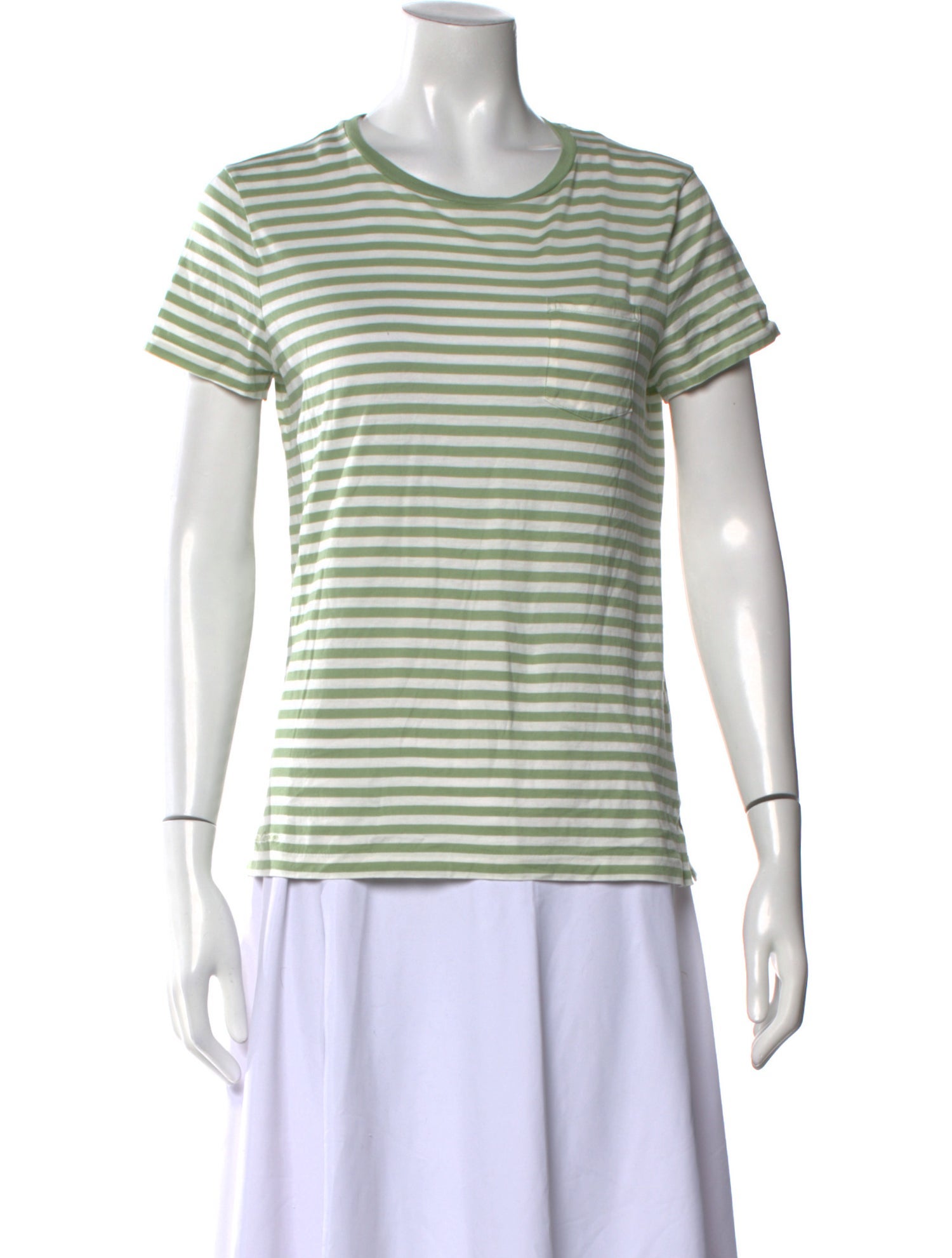 Ralph Lauren Purple Label Striped Scoop Neck T-Shirt