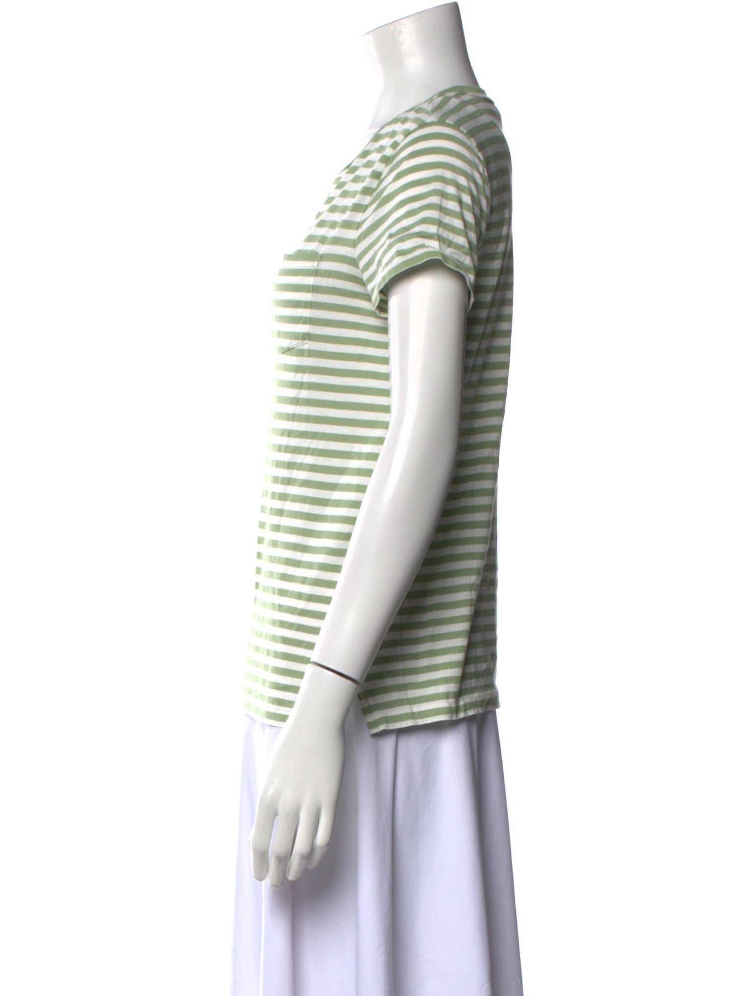 Ralph Lauren Purple Label Striped Scoop Neck T-Shirt