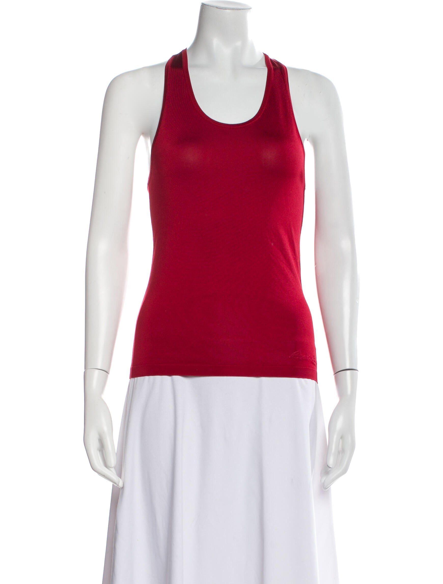Ralph Lauren Purple Label Scoop Neck Sleeveless Top