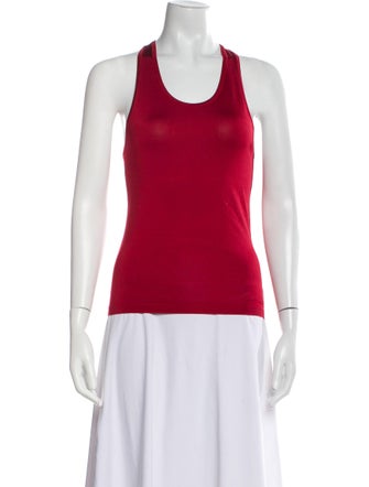 Ralph Lauren Purple Label Scoop Neck Sleeveless Top