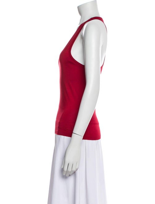 Ralph Lauren Purple Label Scoop Neck Sleeveless Top