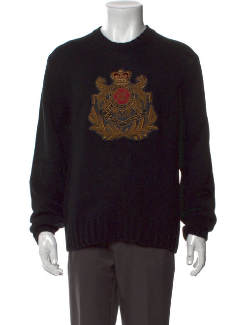 Ralph Lauren Purple Label Cashmere Graphic Print Pullover