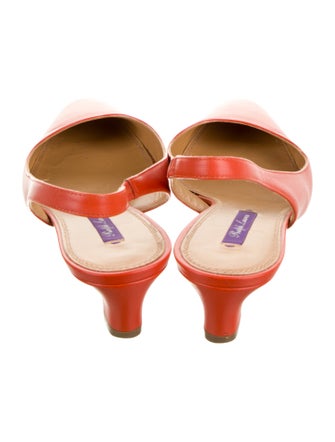 Ralph Lauren Purple Label Leather Slingback Pumps