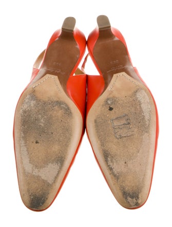 Ralph Lauren Purple Label Leather Slingback Pumps