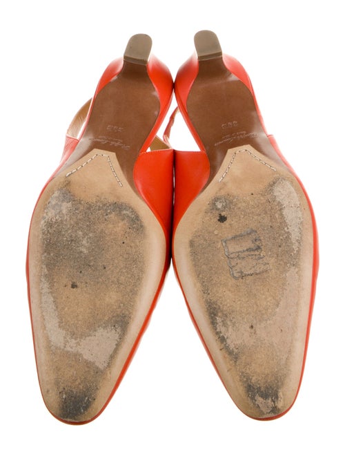 Ralph Lauren Purple Label Leather Slingback Pumps