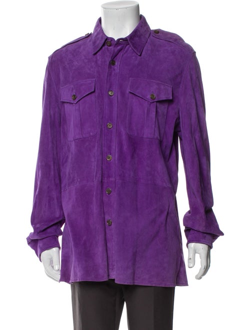 Ralph Lauren Purple Label Suede Utility Jacket