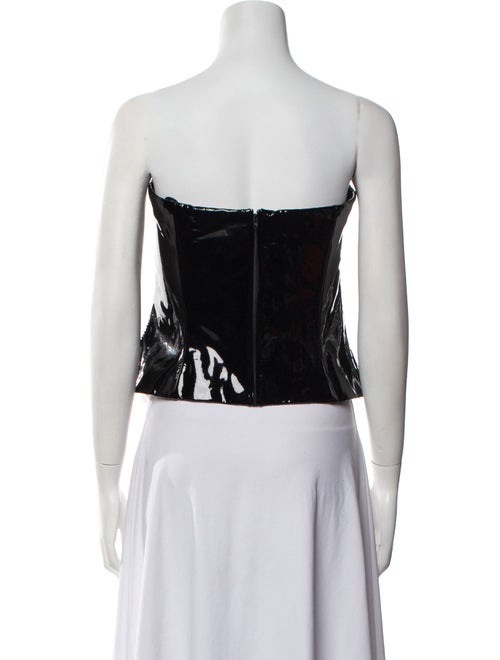 Ralph Lauren Purple Label Silk Strapless Crop Top