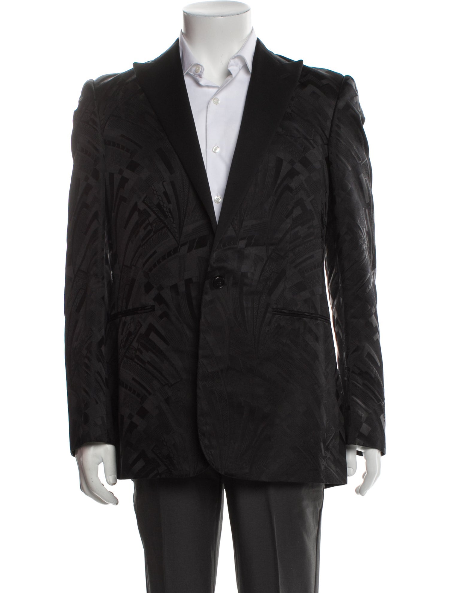 Ralph Lauren Purple Label Silk Printed Blazer