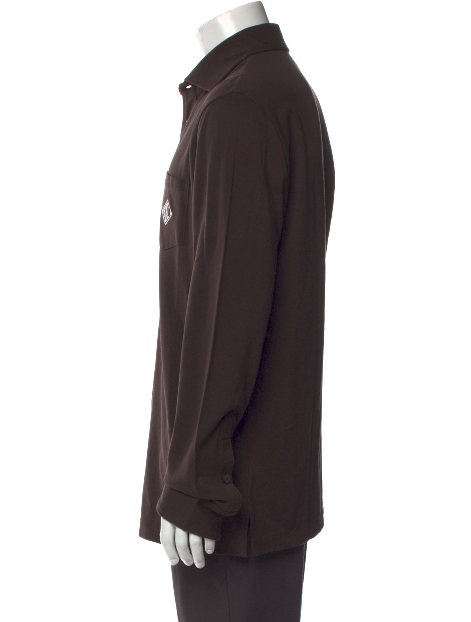 Ralph Lauren Purple Label V-Neck Long Sleeve Polo Shirt