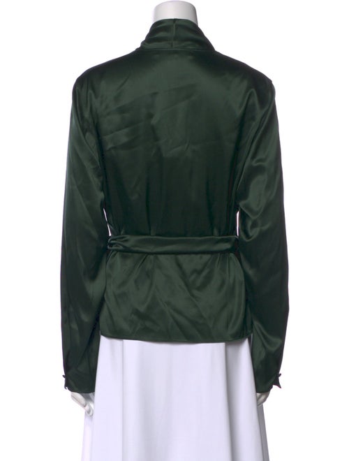 Ralph Lauren Purple Label Silk V-Neck Blouse