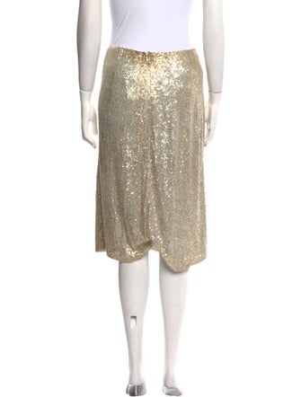 Ralph Lauren Purple Label Silk Knee-Length Skirt