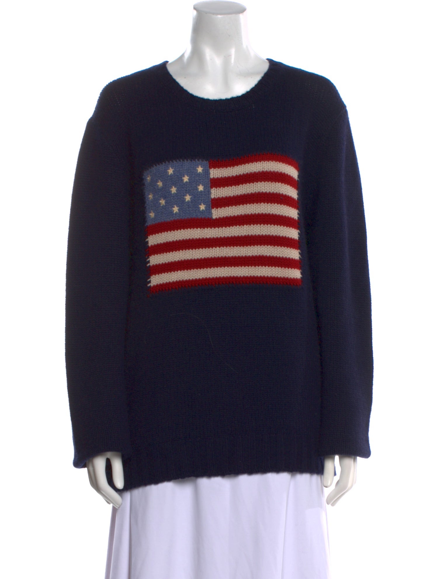 Ralph Lauren Purple Label Cashmere Graphic Print Sweater
