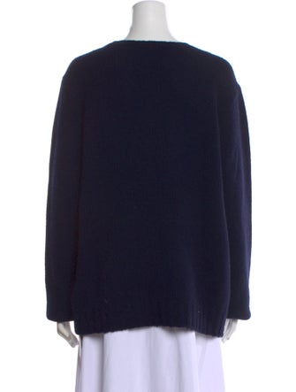 Ralph Lauren Purple Label Cashmere Graphic Print Sweater