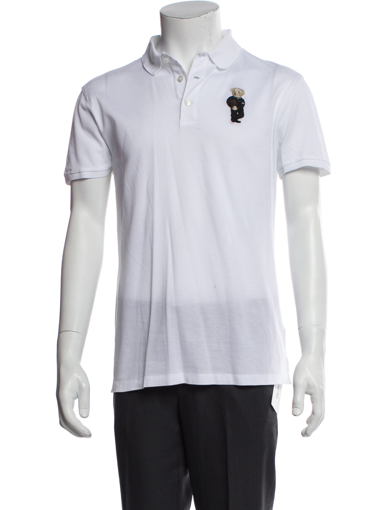 Ralph Lauren Purple Label Graphic Print Collar Polo Shirt