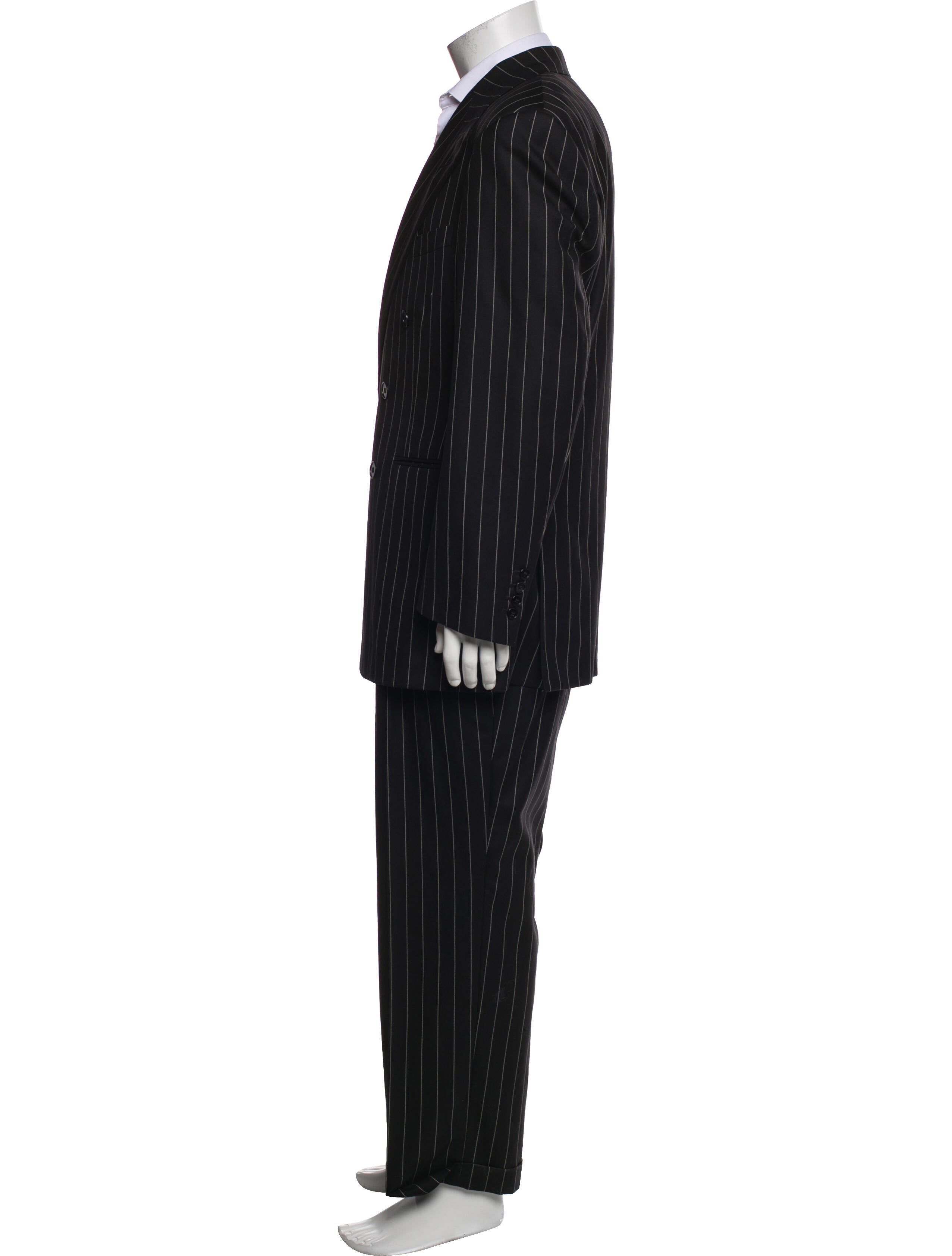 Ralph Lauren Purple Label Wool Striped Two-Piece Suit