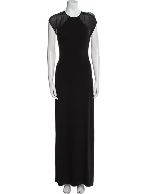 Ralph Lauren Purple Label Crew Neck Long Dress