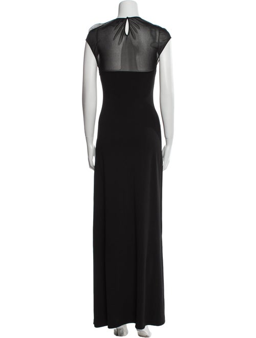 Ralph Lauren Purple Label Crew Neck Long Dress