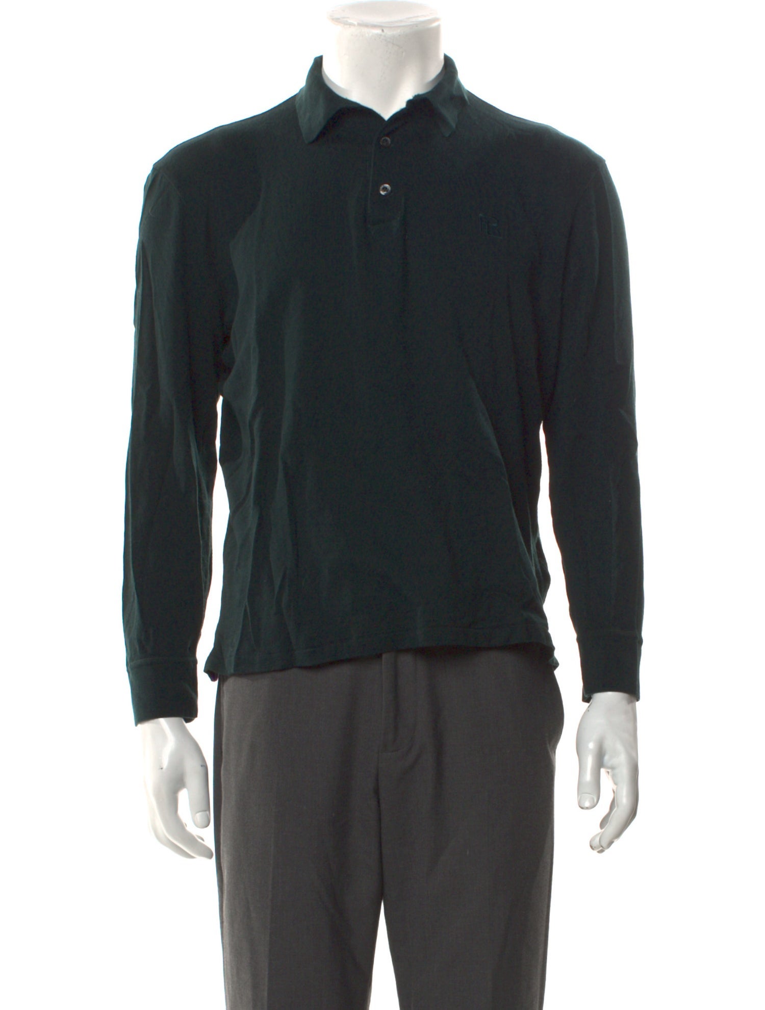 Ralph Lauren Purple Label Wool V-Neck Polo Shirt