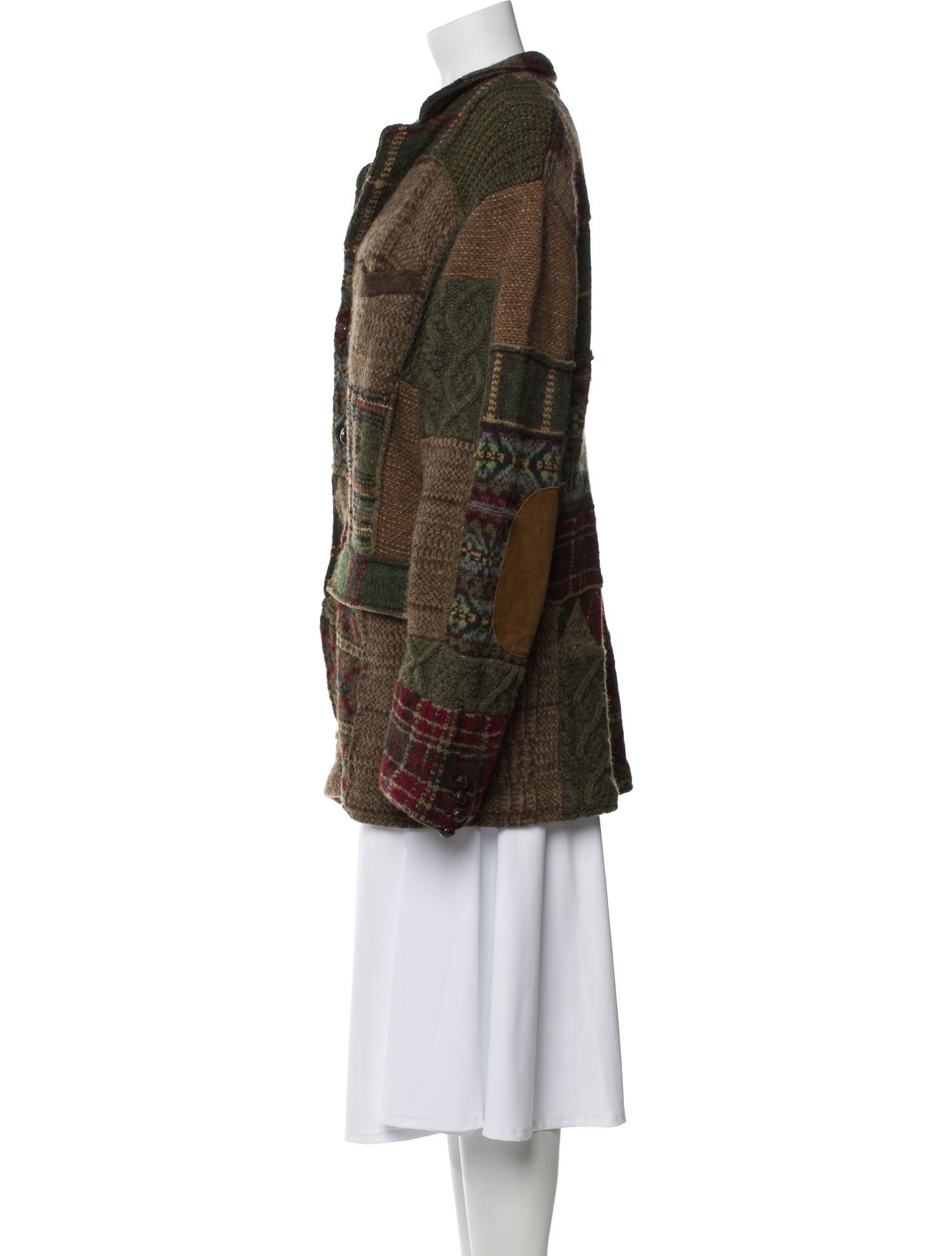 Ralph Lauren Purple Label Printed Collar Cardigan