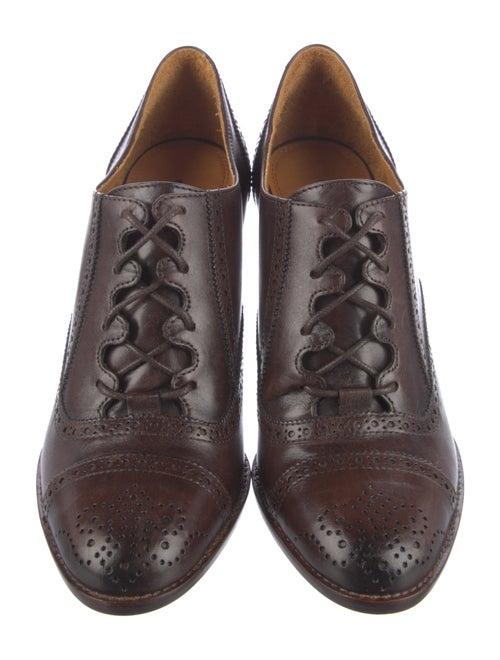 Ralph Lauren Purple Label Leather Lasercut Accents Pumps