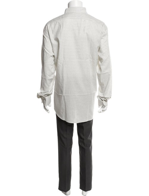 Ralph Lauren Purple Label Plaid Print Long Sleeve Shirt