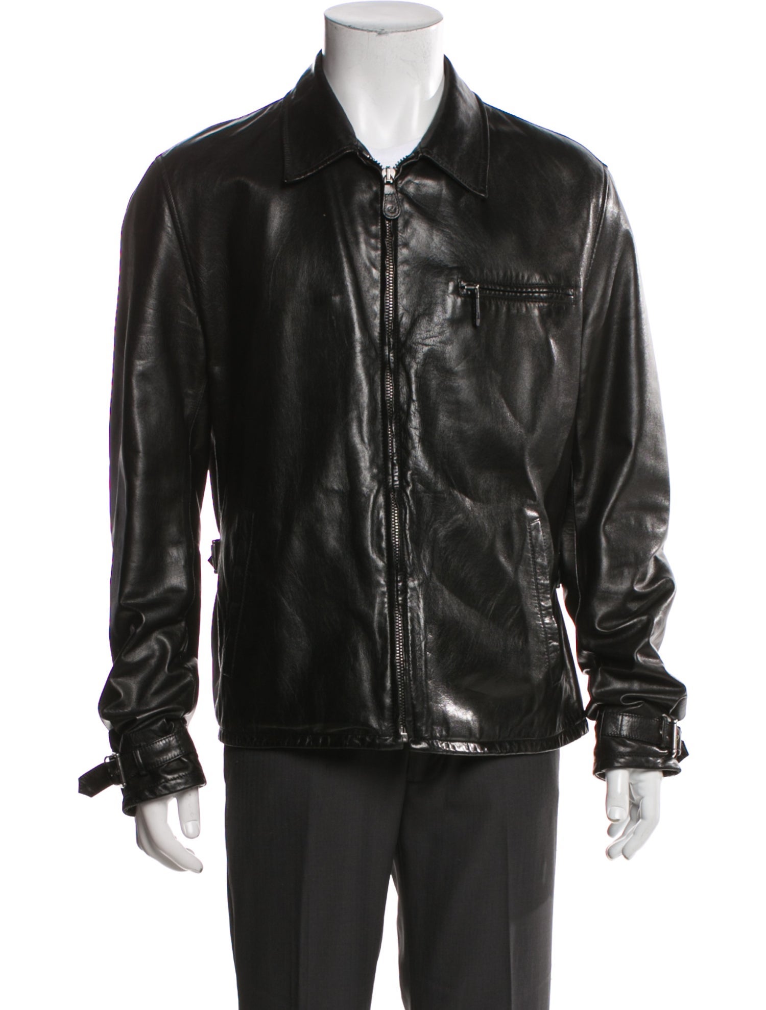 Ralph Lauren Purple Label Lambskin Moto Jacket