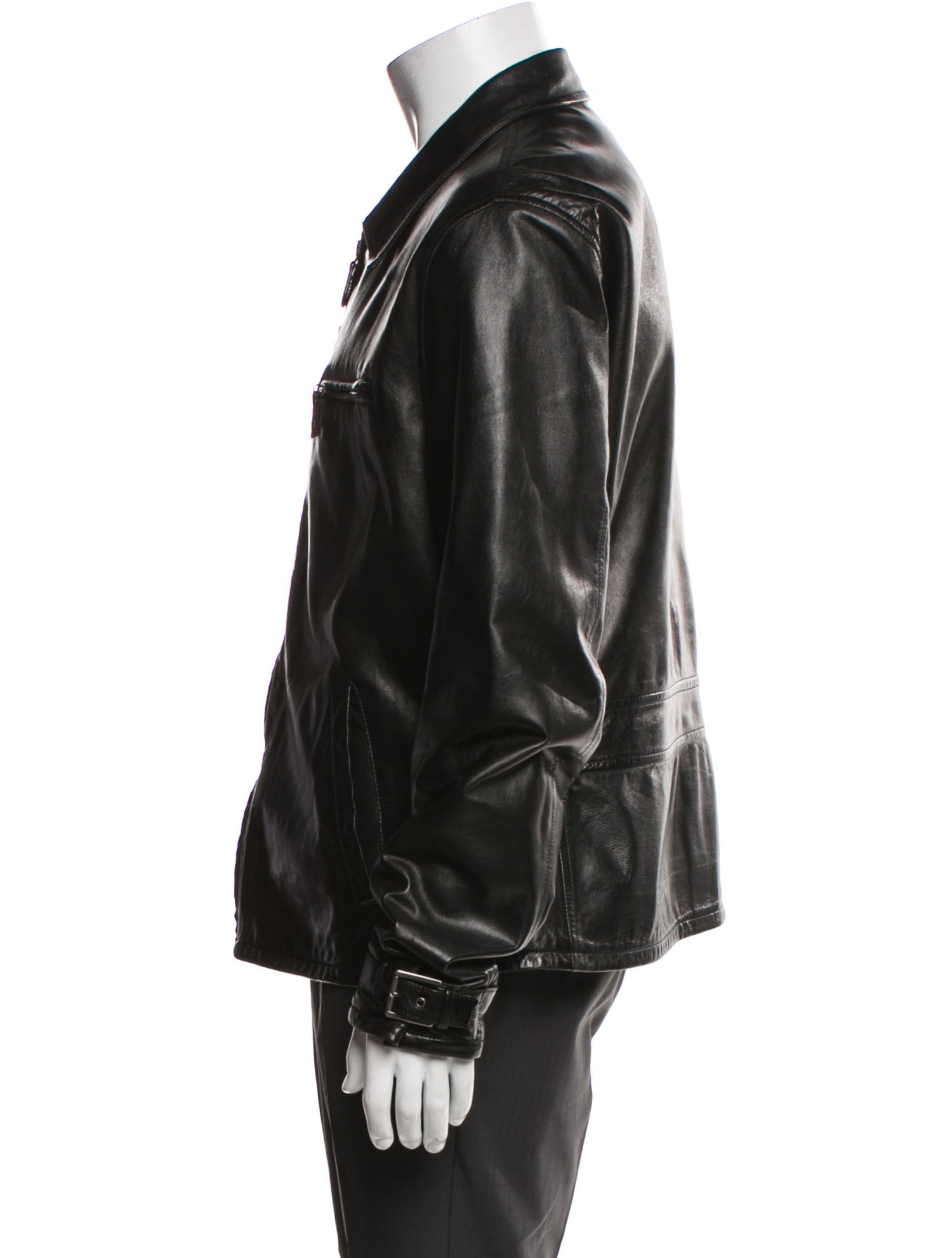 Ralph Lauren Purple Label Lambskin Moto Jacket