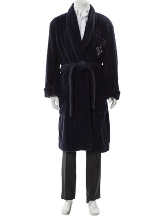 Ralph Lauren Purple Label Embroidered Accent Robe