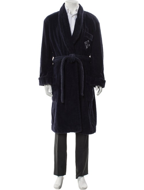 Ralph Lauren Purple Label Embroidered Accent Robe