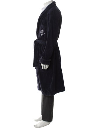 Ralph Lauren Purple Label Embroidered Accent Robe