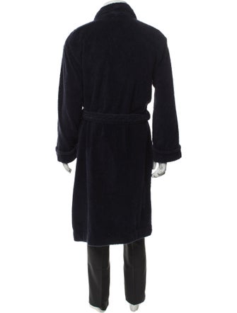Ralph Lauren Purple Label Embroidered Accent Robe