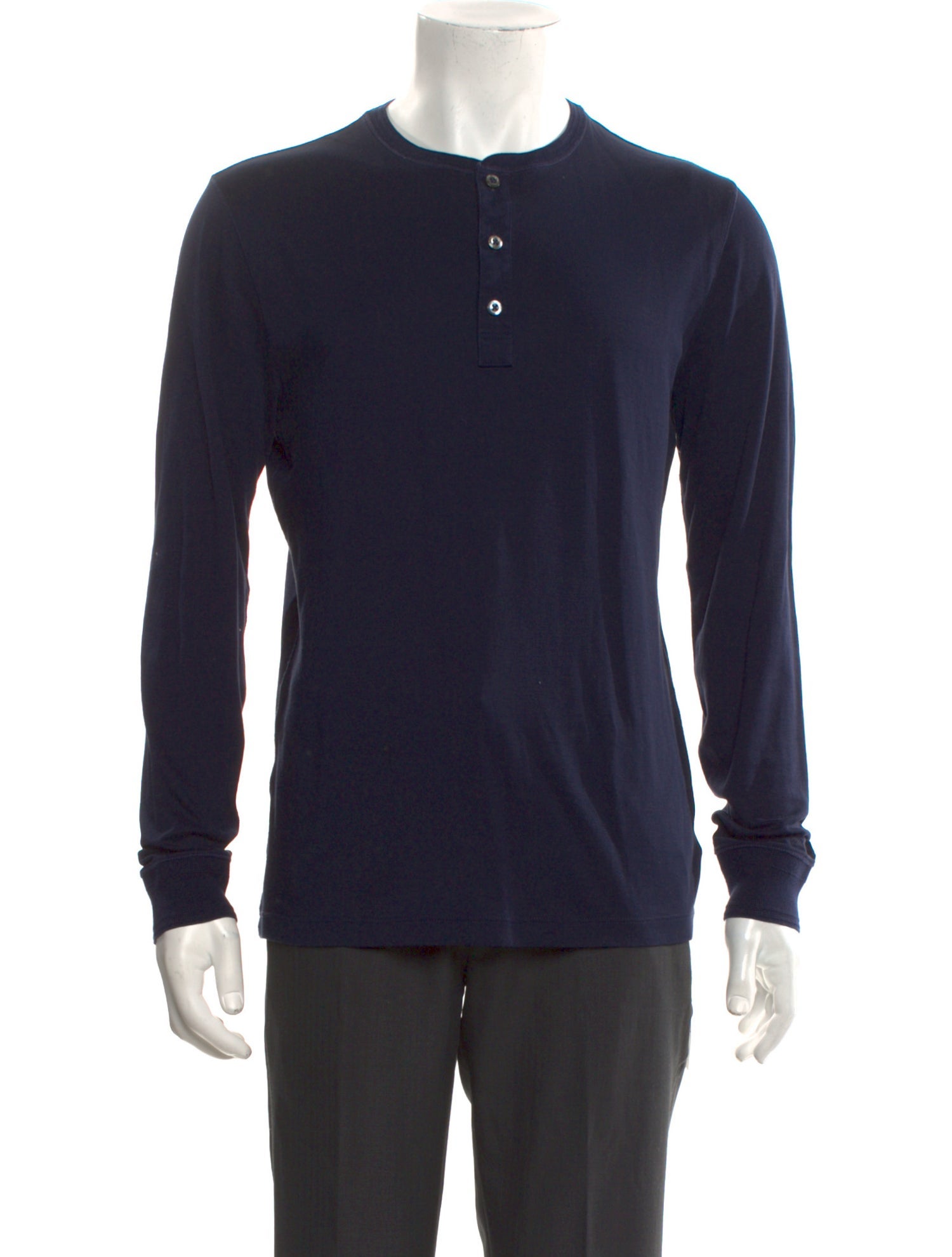 Ralph Lauren Purple Label Crew Neck Long Sleeve Henley