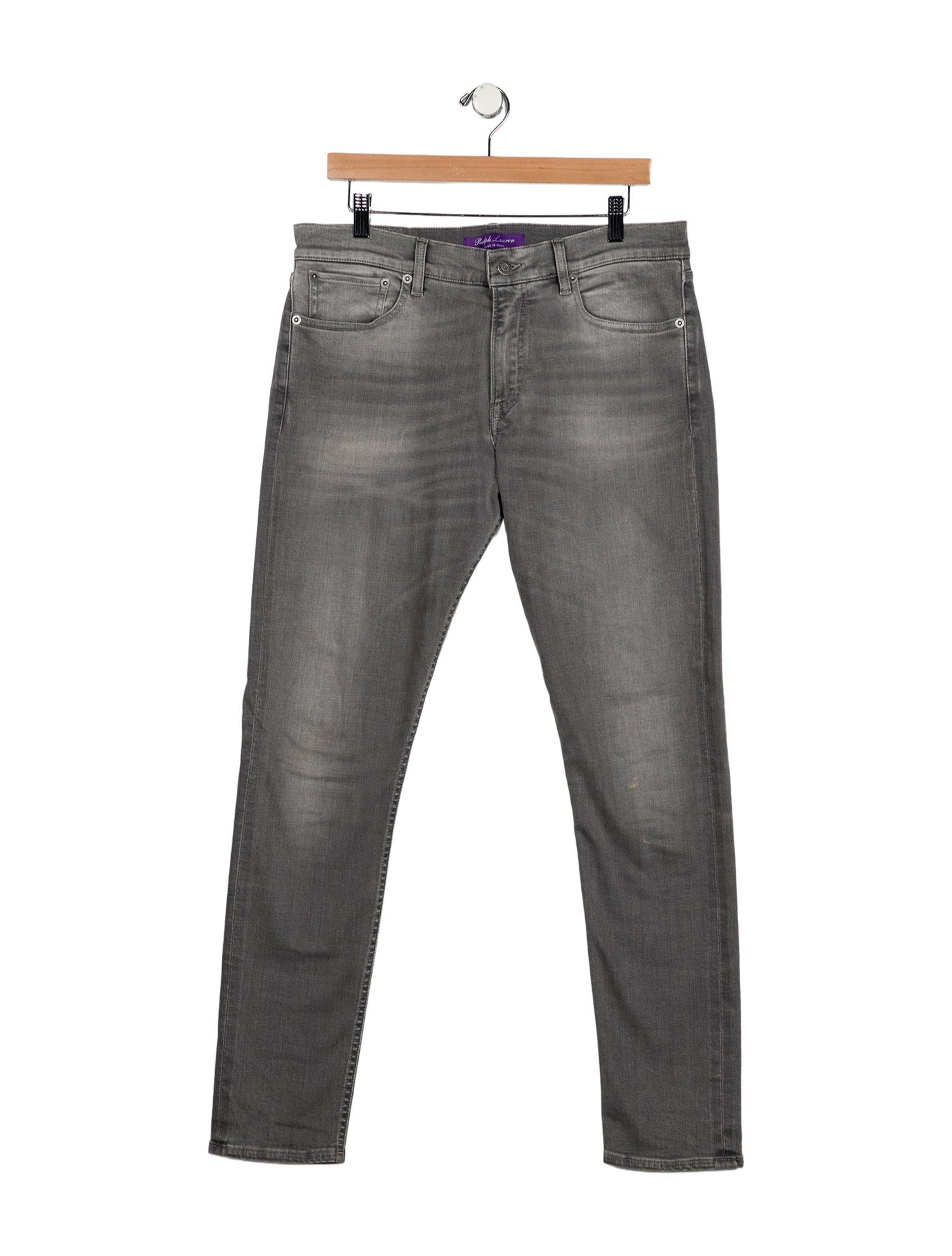 Ralph Lauren Purple Label High-Rise Straight Leg Jeans
