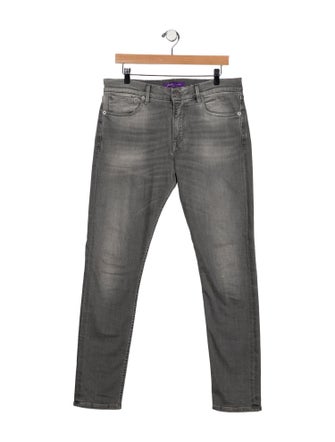 Ralph Lauren Purple Label High-Rise Straight Leg Jeans