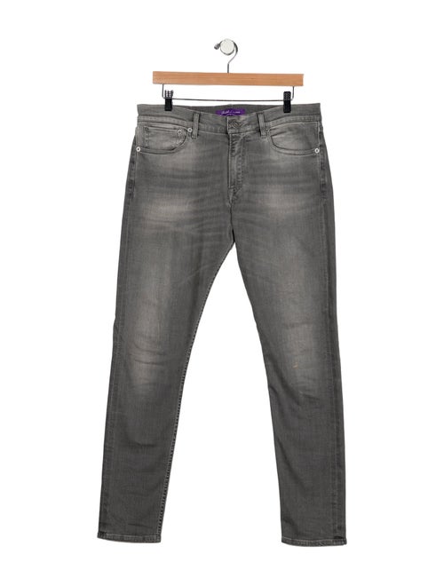 Ralph Lauren Purple Label High-Rise Straight Leg Jeans