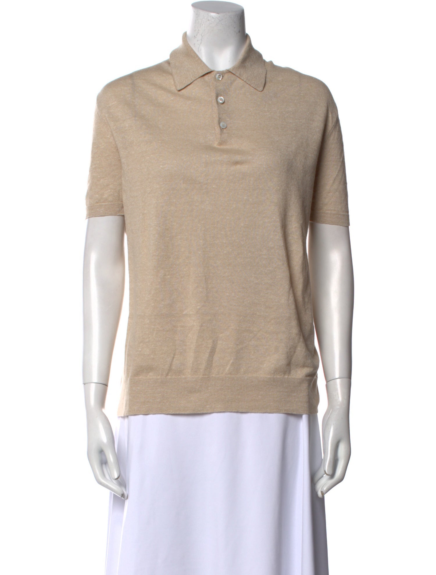 Ralph Lauren Purple Label Linen Short Sleeve Polo