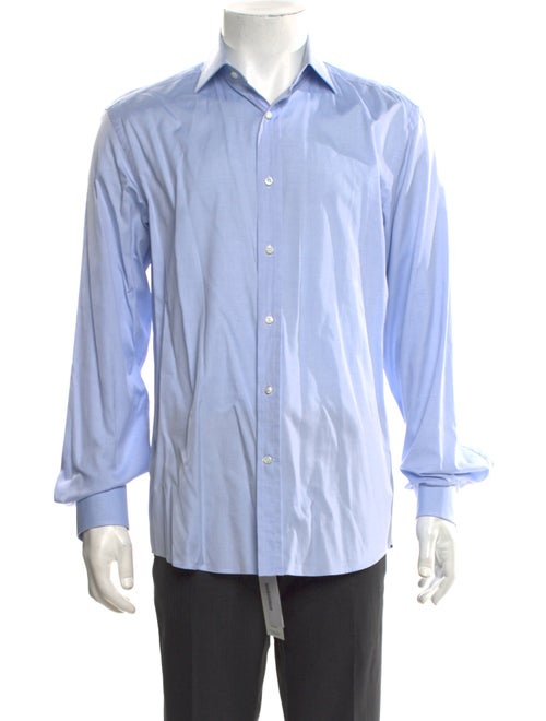 Ralph Lauren Purple Label Striped Long Sleeve Dress Shirt