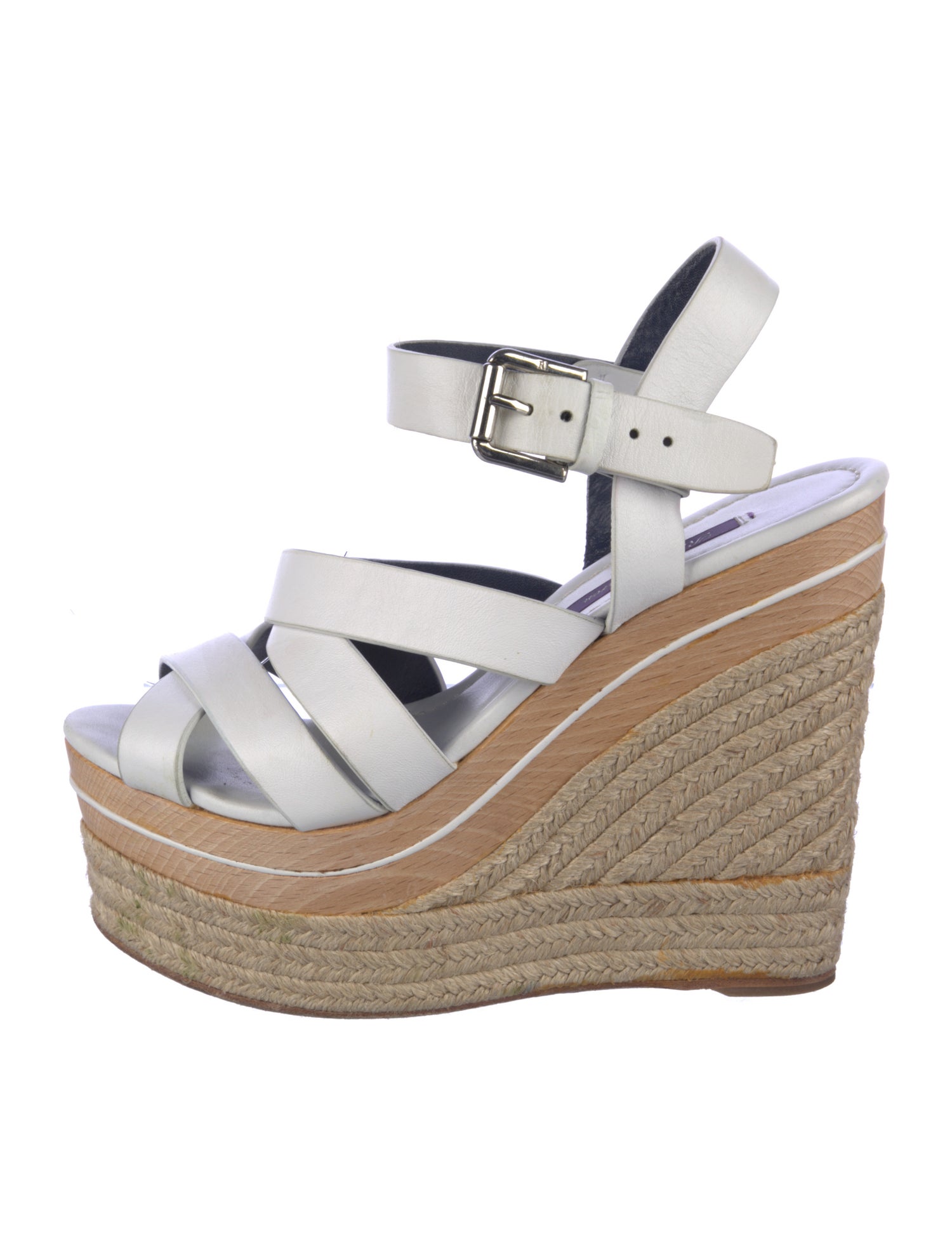 Ralph Lauren Purple Label Leather Espadrilles