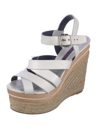 Ralph Lauren Purple Label Leather Espadrilles