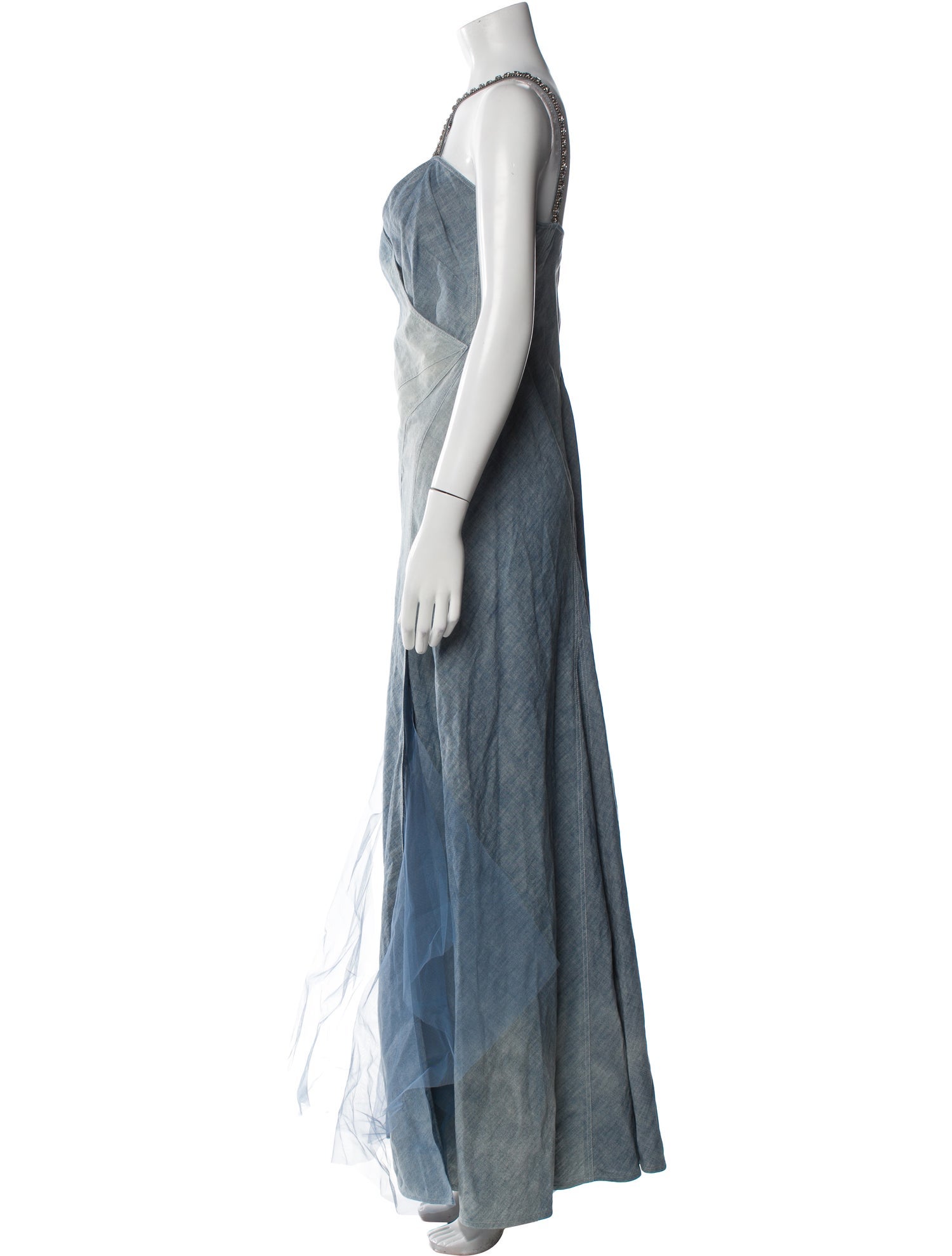 Ralph Lauren Purple Label Printed Long Dress w/ Tags