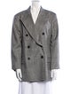 Ralph Lauren Purple Label Wool Houndstooth Print Blazer