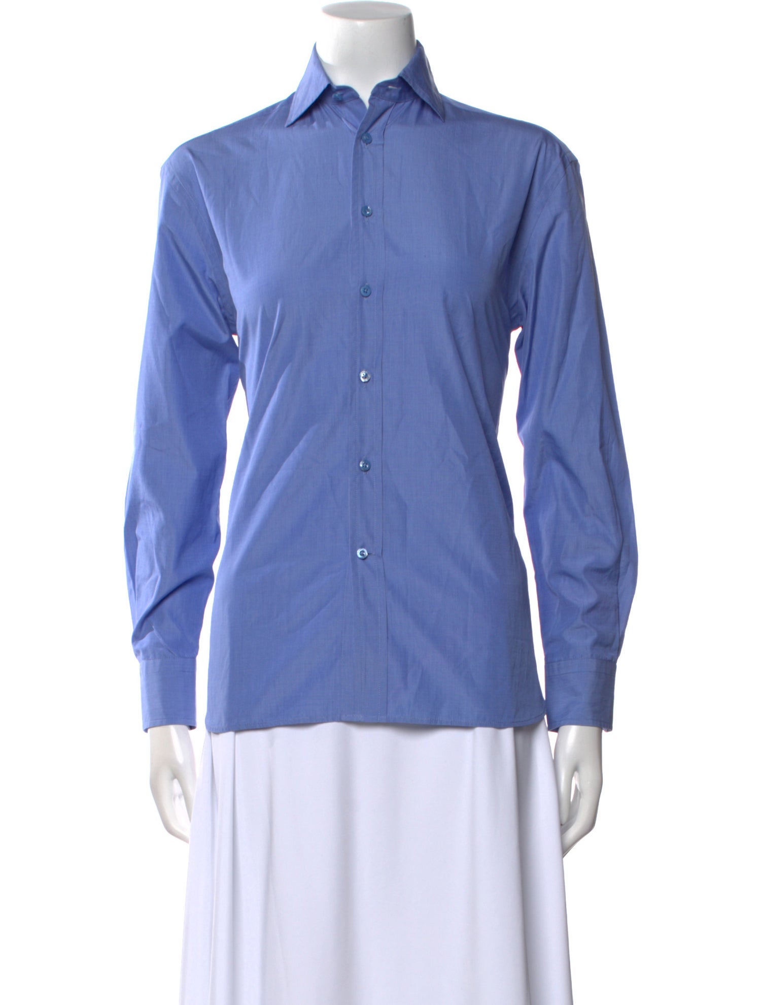 Ralph Lauren Purple Label Long Sleeve Button-Up Top